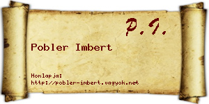 Pobler Imbert névjegykártya